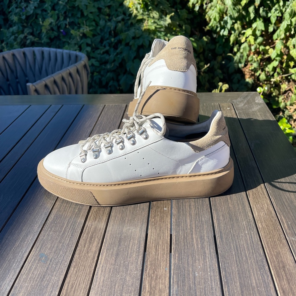The Kooples Mens White Sneakers Low Top